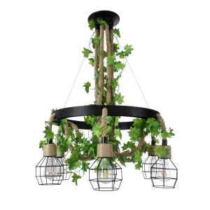 HELLET Vintage Κρεμαστό Φωτιστικό Οροφής Μαύρο & Πράσινο