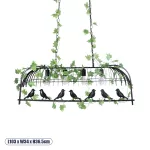 NEST Vintage Κρεμαστό Φωτιστικό Οροφής με Ντουί 4 E27 Μαύρο