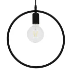 OMICRON Μοντέρνο Κρεμαστό Φωτιστικό Οροφής Μαύρο