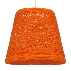 PLAYROOM Vintage Κρεμαστό Φωτιστικό Οροφής με Ντουί Πορτοκαλ