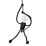 LITTLE MAN Μοντέρνο Κρεμαστό Φωτιστικό Μαύρο