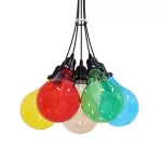 PARTY Μοντέρνο Κρεμαστό Φωτιστικό Οροφής με Ντουί 5 Πολύχρωμ