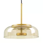 CHARLOTTE Μοντέρνο Κρεμαστό Φωτιστικό Οροφής Λευκό Καφέ