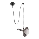 CELEST Μοντέρνο Κρεμαστό Φωτιστικό Οροφής με Ντουί Καφέ & Λε