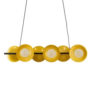 JOLIET Μοντέρνο Κρεμαστό Φωτιστικό Οροφής Μαύρο & Χρυσό