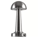 COCO Επαναφορτιζόμενο Επιτραπέζιο Φωτιστικό Πορτατίφ LED Ασημί