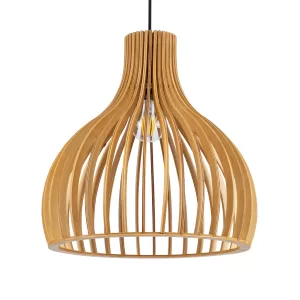 SCANDINAVIA Boho Κρεμαστό Φωτιστικό Οροφής με Ντουί 1 x E27 AC 220-240V IP20 - Μπεζ - Μ35 x Π35 x Υ35cm