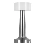 NANNA Επαναφορτιζόμενο Επιτραπέζιο Φωτιστικό Πορτατίφ LED Ασημί