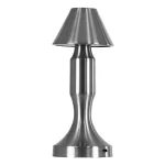 LUNNA Επαναφορτιζόμενο Επιτραπέζιο Φωτιστικό Πορτατίφ LED Ασημί