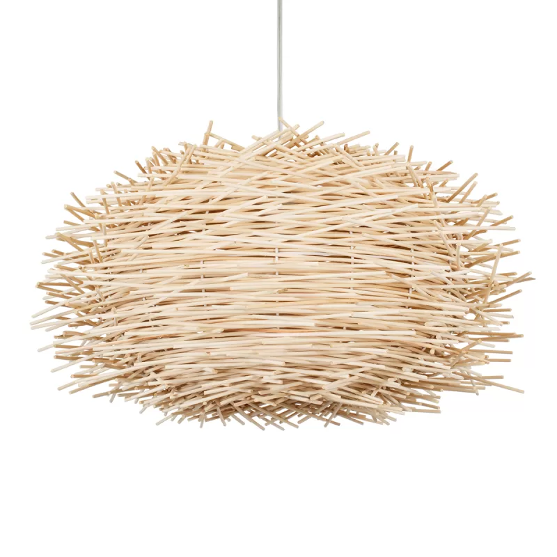 MINORCA Boho Κρεμαστό Φωτιστικό Οροφής με Ντουί 1 x E27 AC 220-240V IP20 - Μπεζ - Μ60 x Π60 x Y35cm