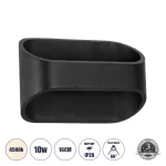 EDEN Μοντέρνο Φωτιστικό Τοίχου – LED Μαύρο Ματ Φυσικό Λ