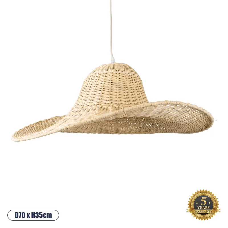 ESPARGOS Boho Κρεμαστό Φωτιστικό Οροφής με Ντουί 1 x E27 AC 220-240V IP20 - Μπεζ - Μ70 x Π70 x Υ35cm