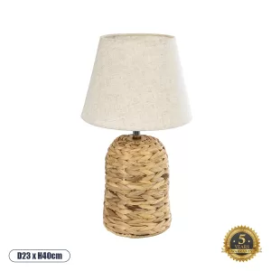 HOLOKAI Boho Επιτραπέζιο Φωτιστικό Πορτατίφ με Ντουί Μπεζ