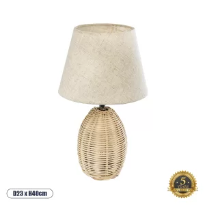 HASUMI Boho Επιτραπέζιο Φωτιστικό Πορτατίφ με Ντουί Μπεζ