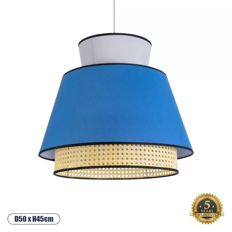 SAIGE Boho Κρεμαστό Φωτιστικό Οροφής με Ντουί 1 x E27 AC 220-240V IP20 - Πολύχρωμο - Μ50 x Π50 x Υ45cm