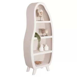 ΡΑΦΙΕΡΑ ΣΕΙΡΑ SANTORINI MDF ΣΕ ΥΠΟΛΕΥΚΟ ΧΡΩΜΑ 80x38x196Υεκ.