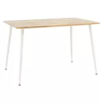 Τραπέζι Cuba MDF sonoma-λευκό 120x80x75εκ