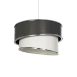 SONIA Μοντέρνο Κρεμαστό Φωτιστικό Οροφής με Ντουί 1 x E27 AC 220-240V IP20 - Γκρι & Λευκό - Μ30 x Π30 x Υ24cm