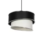 SONIA Μοντέρνο Κρεμαστό Φωτιστικό Οροφής με Ντουί 1 x E27 AC 220-240V IP20 - Λευκό & Μαύρο - Μ30 x Π30 x Υ24cm