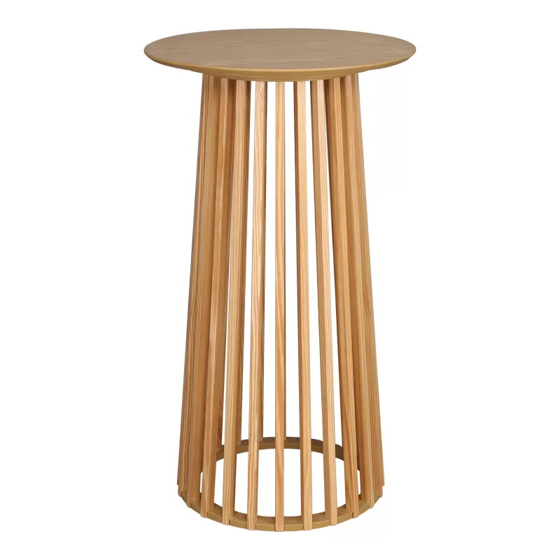 Τραπέζι μπαρ Domonic mdf φυσικό Φ60x105εκ