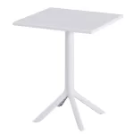 ΤΡΑΠΕΖΙ ΠΟΛΥΠΡΟΠΥΛΕΝΙΟΥ ΤΕΤΡΑΓΩΝΟ TERRIN ΛΕΥΚΟ 60x60x75Υεκ.