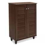 Παπουτσοθήκη-ντουλάπι SANTO 10 ζεύγων χρώμα καρυδί - 60x345x915εκ