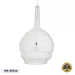KENTUCKY Vintage Κρεμαστό Φωτιστικό Οροφής με Ντουί 1 x E27 AC 220-240V IP20 - Λευκό - Μ90 x Π90 x Υ150cm