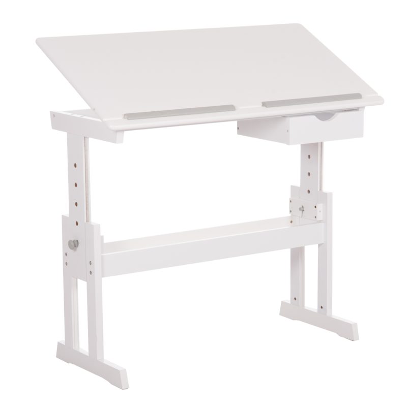 ΓΡΑΦΕΙΟ/ΣΧΕΔΙΑΣΤΗΡΙΟ ASCENT MDF ΣΕ ΛΕΥΚΟ 109x55x87,5Υεκ