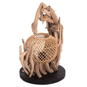 ΕΠΙΤΡΑΠΕΖΙΟ ΔΙΑΚΟΣΜΗΤΙΚΟ ΦΩΤΙΣΤΙΚΟ ASHIN --RATTAN 30x30x49Υεκ.