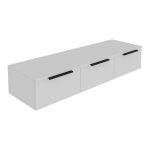 Κονσόλα με 3 συρτάρια Doha σε λευκή απόχρωση 120x39x22cm