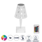 CRYSTAL Μοντέρνο Επιτραπέζιο Φωτιστικό LED 1W 100lm 360° USB-C