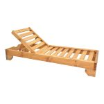 Ξαπλώστρα Zalka L1 σε φυσική απόχρωση 66x197x28εκ