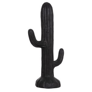 ΔΙΑΚΟΣΜΗΤΙΚΟΣ ΚΑΚΤΟΣ ΔΑΠΕΔΟΥ CACTUS ΓΥΨΟΣ ΣΕ ΜΑΥΡΟ 63x37x150Υεκ.