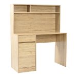 Γραφείο εργασίας Secreta με ράφι σε oak απόχρωση 110x50x135εκ