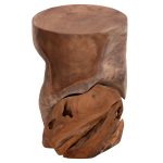 ΒΟΗΘΗΤΙΚΟ ΣΚΑΜΠΟ/ΤΡΑΠΕΖΑΚΙ STOMP ΞΥΛΟ TEAK-ΦΥΣΙΚΟ Φ30x45Υεκ.