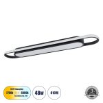 IGOR Μοντέρνο Φωτιστικό Οροφής LED 48W 5760lm 210° AC 220-240V IP20 Ρυθμιζόμενο Λευκό CCT με On/Off 2700K/4500K/6000K - Lumileds SMD Chip - Μαύρο Ματ - Μ81 x Π13 x Υ4.5cm