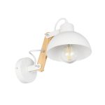 GRANT Μοντέρνο Φωτιστικό Τοίχου – με Ντουί Λευκό & Μπεζ