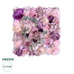 Artificial Garden AMBROSIA Τεχνητό Διακοσμητικό Πάνελ Λουλουδιών - Κάθετος Κήπος σύνθεση Αμβροσία Μ50 x Π50 x Υ9cm