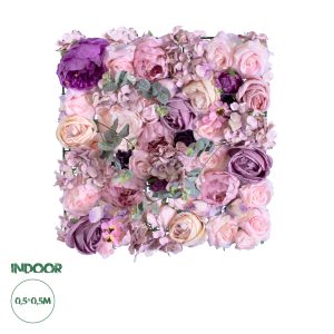 Artificial Garden AMBROSIA Τεχνητό Διακοσμητικό Πάνελ Λουλουδιών - Κάθετος Κήπος σύνθεση Αμβροσία Μ50 x Π50 x Υ9cm