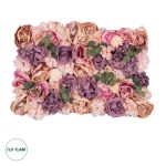 Artificial Garden ROSES STORY PINK Τεχνητό Διακοσμητικό Πάνελ Λουλουδιών - Κάθετος Κήπος σύνθεση Αμβροσία Μ60 x Π40 x Υ6cm