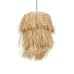 WEG Boho Κρεμαστό Φωτιστικό Οροφής με Ντουί 1 x E27 AC 220-240V IP20 - Μπεζ - M45 x Π45 x Υ53cm