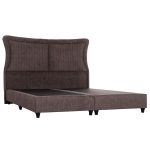 ΚΡEΒΑΤΙ ΔΙΠΛΟ NESTOR ΥΦΑΣΜΑ TEDDY ΚΑΦΕ--ΓΙΑ ΣΤΡΩΜΑ 160x200εκ.