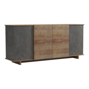 Μπουφές Zafore σε oak - καφέ antique απόχρωση 180x45x80εκ