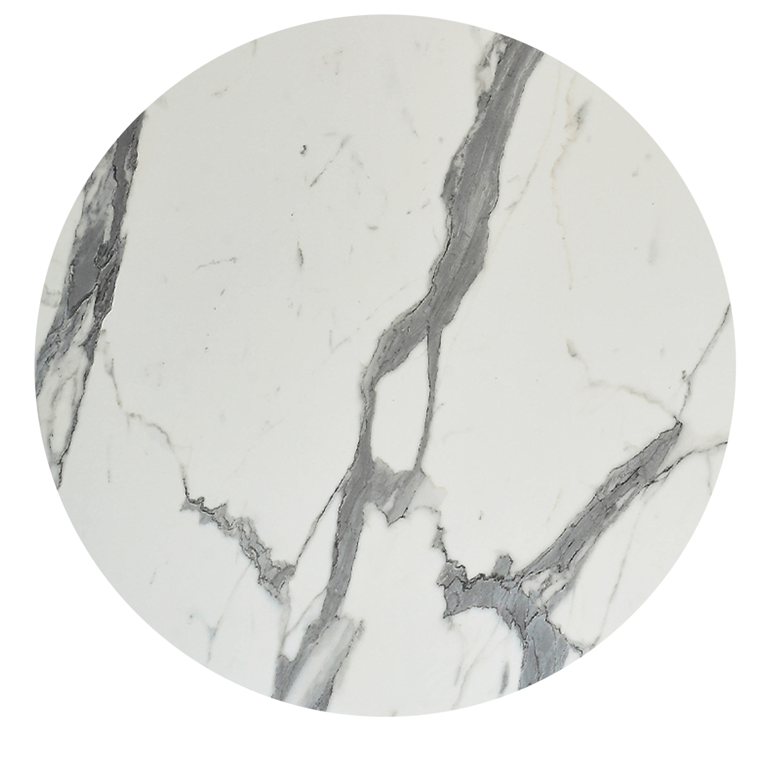 ΕΠΙΦΑΝΕΙΑ ΤΡΑΠΕΖΙΟΥ HPL ΣΤΡΟΓΓΥΛΗ ΛΕΥΚΟ ΜΑΡΜΑΡΟ Φ120εκ.