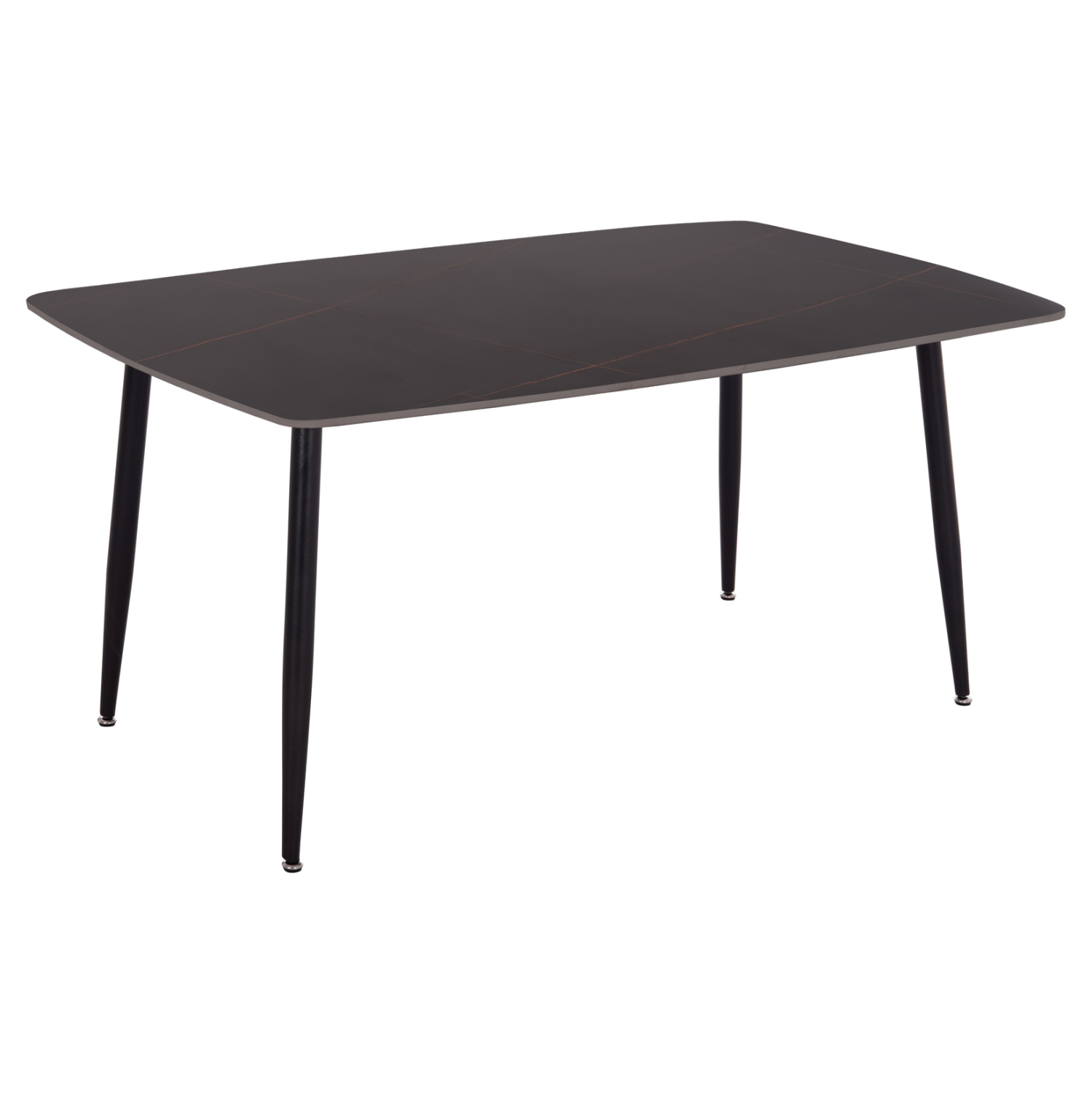 ΤΡΑΠΕΖΙ RAVEN ΚΕΡΑΜΙΚΟ TOP ΜΕ ΟΨΗ ΜΑΥΡΟ ΜΑΡΜΑΡΟ 160x80x74Υεκ.