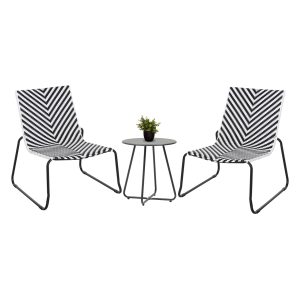 ΣΕΤ LOUNGE 3TMX ΕΞ.ΧΩΡΟΥ PONY ΜΕΤΑΛΛΟ ΣΕ ΓΚΡΙ--ΣΥΝΘ.RATTAN ΣΕ ΛΕΥΚΟ-ΜΑΥΡΟ