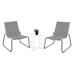 ΣΕΤ LOUNGE 3TMX ΕΞ.ΧΩΡΟΥ PONY ΜΕΤΑΛΛΟ ΚΑΙ ΣΥΝΘ.RATTAN ΣΕ ΛΕΥΚΟ-ΜΑΥΡΟ