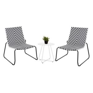 ΣΕΤ LOUNGE 3TMX ΕΞ.ΧΩΡΟΥ PONY ΜΕΤΑΛΛΟ ΚΑΙ ΣΥΝΘ.RATTAN ΣΕ ΛΕΥΚΟ-ΜΑΥΡΟ