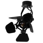 BROADWAY Vintage Φωτιστικό Οροφής με Ντουί 1 x E27 AC 220-240V IP20 - Μαύρο - Μ20 x Π20 x Υ27.5cm