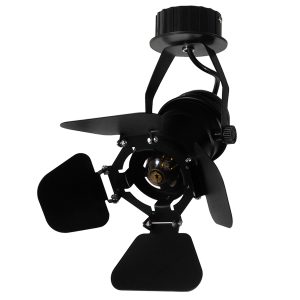 BROADWAY Vintage Φωτιστικό Οροφής με Ντουί 1 x E27 AC 220-240V IP20 - Μαύρο - Μ20 x Π20 x Υ27.5cm